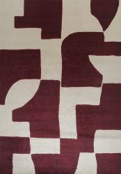 Matta 'Velenna' 160x230 cm - Röd/Beige