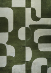 Matta 'Merano' 200x280 cm - Grön/Beige