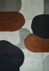 Matta 'Arvella' 200x280 cm - Brun/Svart