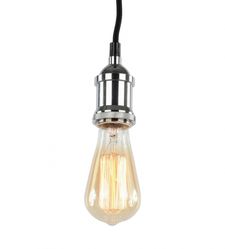 Taklampa 'Chrome' - Glas/Metall