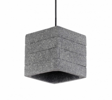 Taklampa 'Stone Cube' - Cement