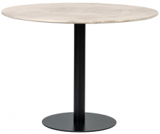 Matbord 'Marbleous' Runt 100cm - Vit