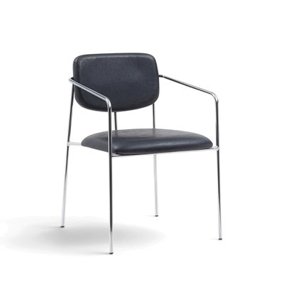 Karmstol 'Ebba' - Svart/Silver