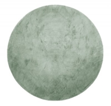Rund Matta 'Aranga Super Soft Fur' 160cm - Grön