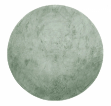 Rund Matta 'Aranga Super Soft Fur' 160cm - Grön