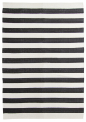 Bomullsmatta 'Nilo' 160x230cm - Vit/Svart