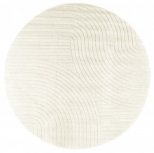 Rund Matta 'Devon' 80cm - Cream