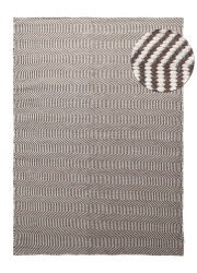 Ullmatta 'Larkana' - Brun/vit