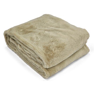 Pläd 'Aranga Super Soft Throw' 130x170cm - Ljusgrön
