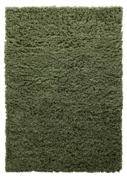 Ryamatta 'Fassale Handvävd Ull' - Grön