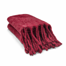 Pläd 'Samantha' 130x170cm - Mörkröd