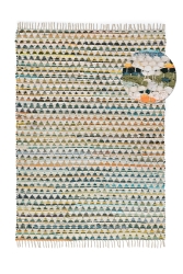 Trasmatta 'Lindby' - Multi/gul