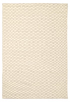 Ullmatta 'Ovelia' - Beige/vit