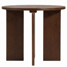 Soffbord 'Créme' Runt 55 cm - Valnöt