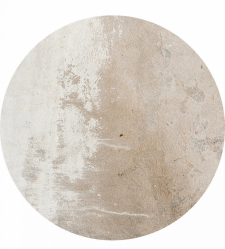 Rund Matta 'Bornos' 160cm - Beige/Grå