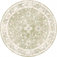 Rund Matta 'Gombalia' 120cm - Ljusgrön