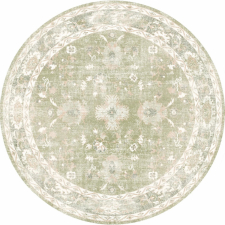 Rund matta 'Gombalia' 120cm - Ljusgrön