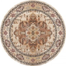 Rund Matta 'Siliana' 160cm - Beige