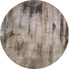 Rund Matta 'Polia' 120cm - Grå/Brun