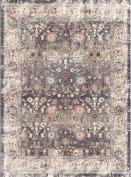 Wiltonmatta 'Bouhjar' 240x340cm - Grå/Multi