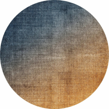 Rund Matta 'Librilla' 160cm - Brun/Blå