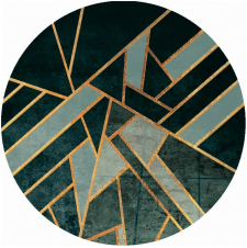 Rund Matta 'Amasra' 200cm - Grön
