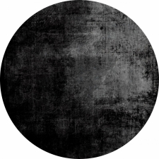 Rund Matta 'Lynton' 200cm - Svart