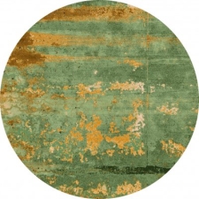Rund Matta 'Domont' 160cm - Grön