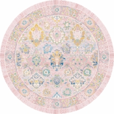 Rund Matta 'Magnolia' 240cm - Rosa