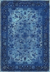 Wiltonmatta 'Gombalia' 80x150cm - Blå