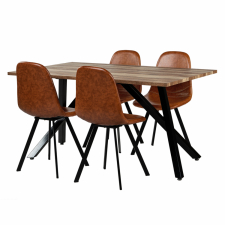 Matgrupp 'Rustik Carrie' - 1 Bord & 4 Stolar