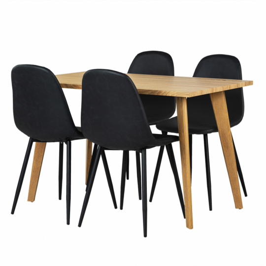 Matgrupp 'Nordisk Forma' - 1 Bord & 4 Stolar