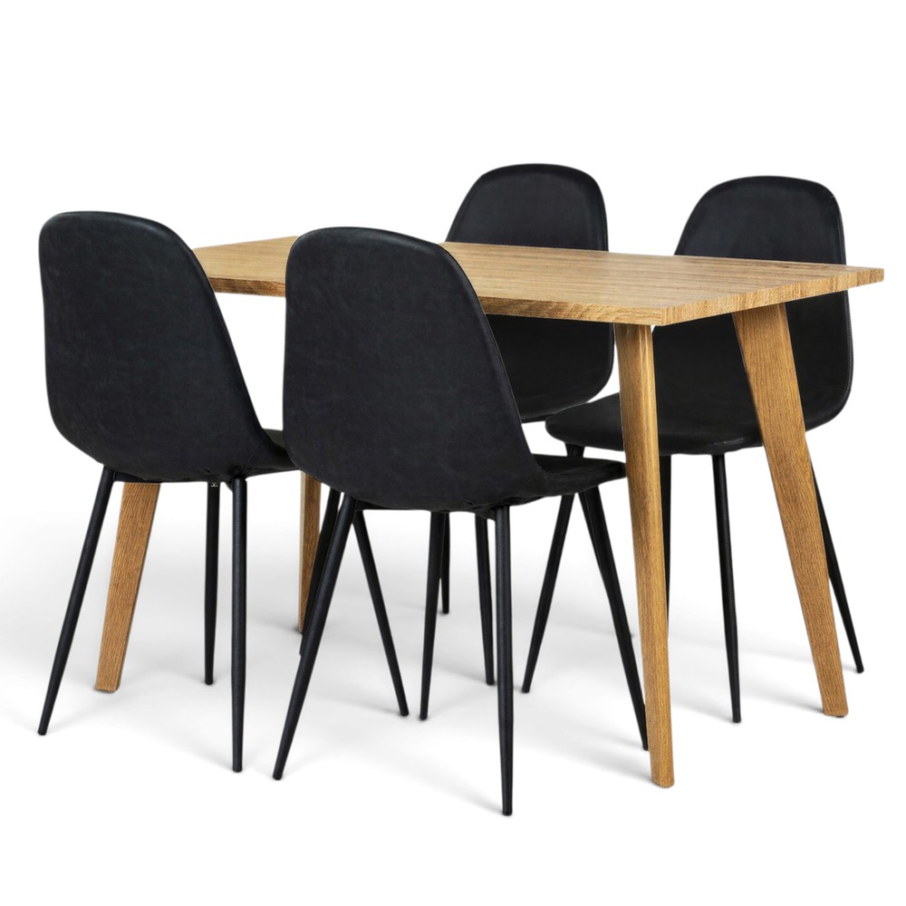 Matgrupp 'Nordisk Forma' - 1 Bord & 4 Stolar