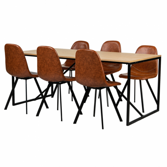 Matgrupp 'Vega Carrie' - 1 Bord & 6 Stolar