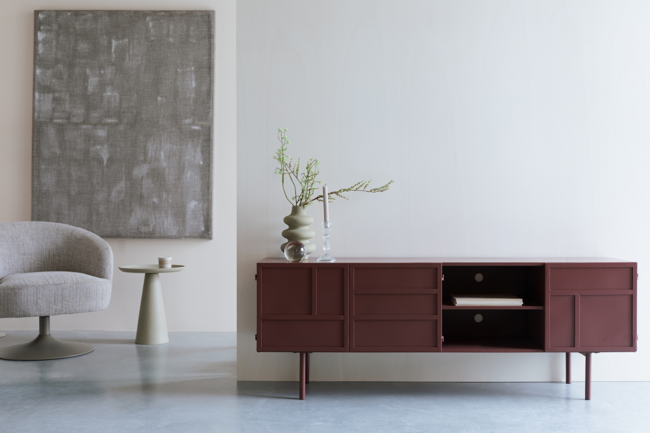 Sideboard ‘Davis’ - Röd