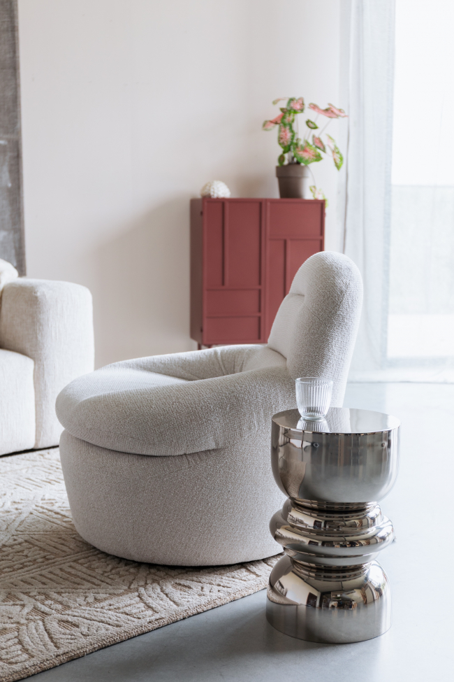 Sidobord ‘Kinga’ - Silver