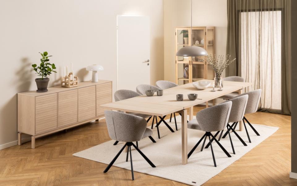 Matbord 'Hudiksvall' 200cm- Natur