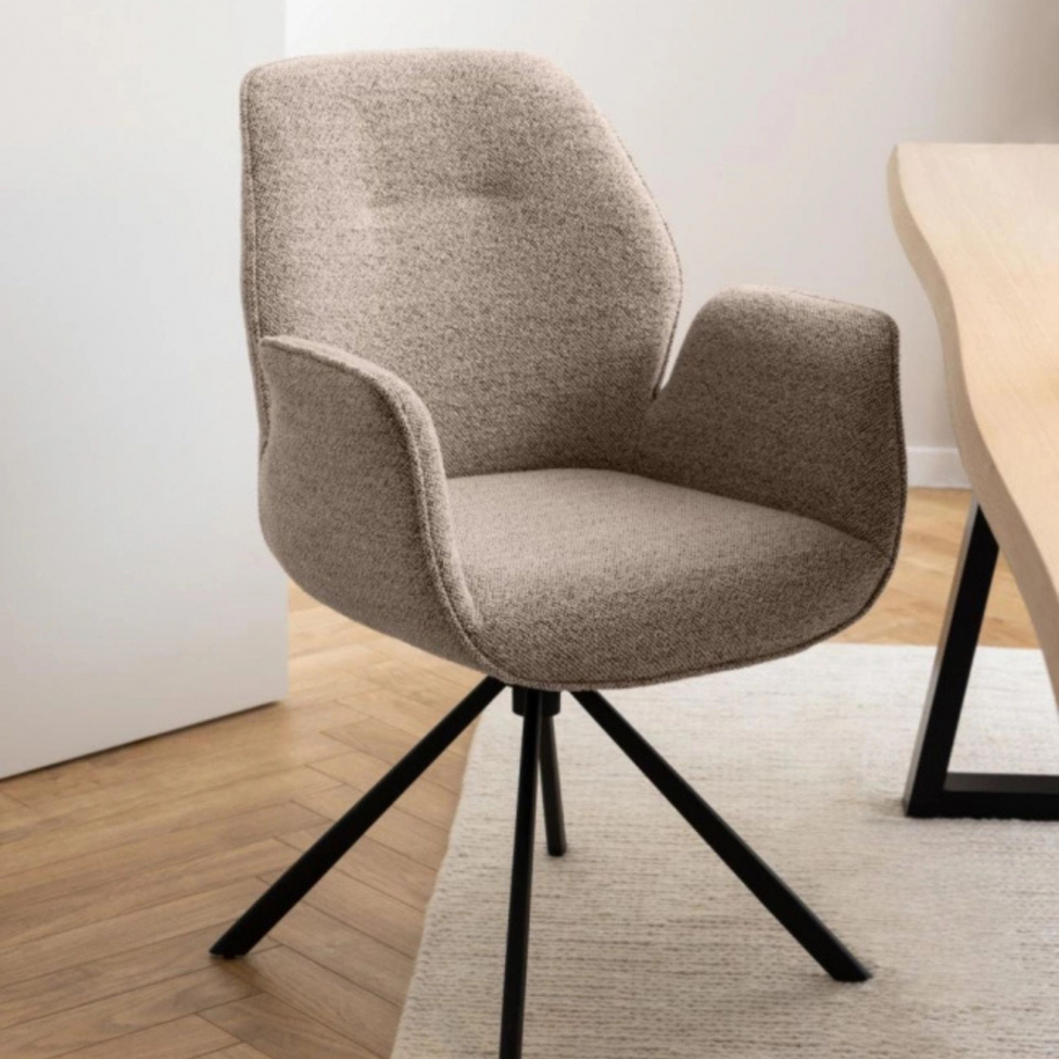 Stol 'Bjuv' - Mörk beige