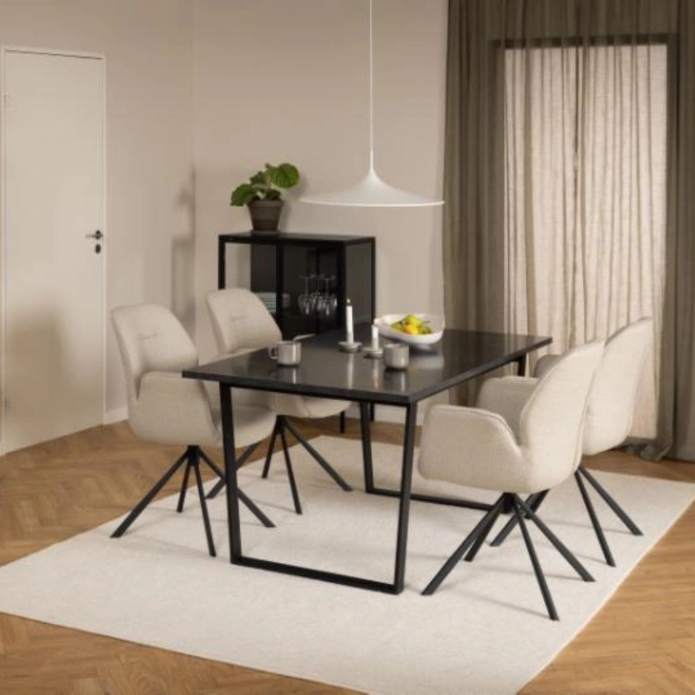 Stol 'Bjuv' - Beige/Svart