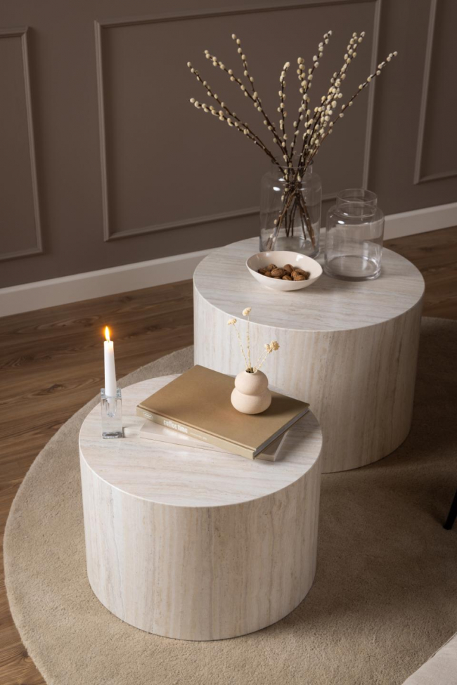 Soffbord 'Strömstad' - Beige