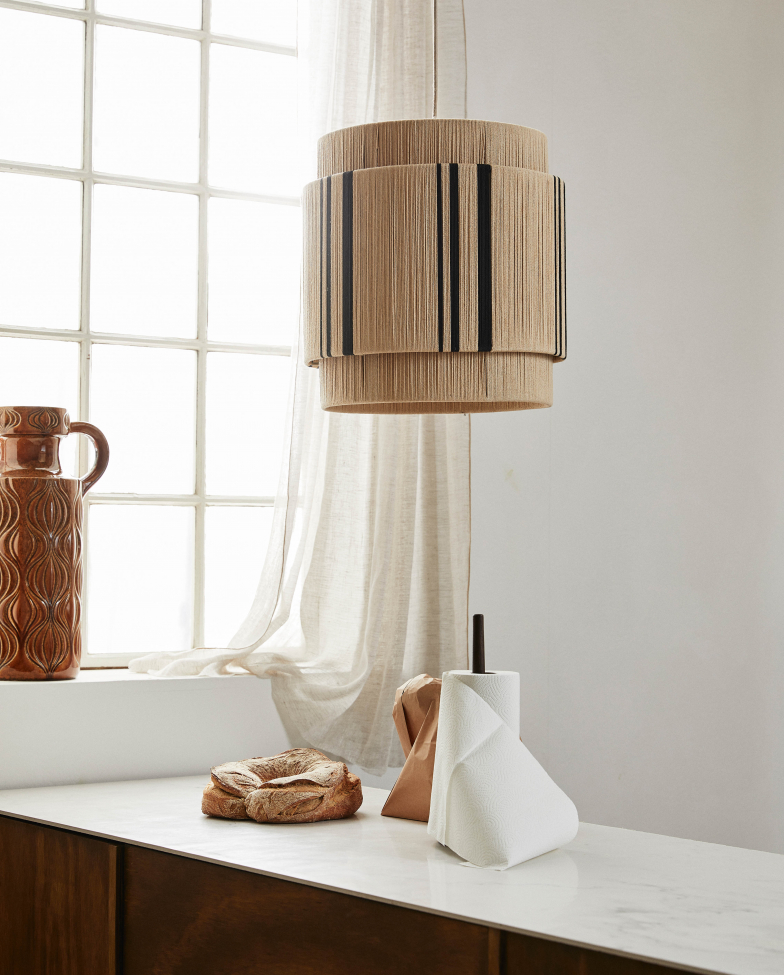 Taklampa 'Vinata' - Beige/Svart