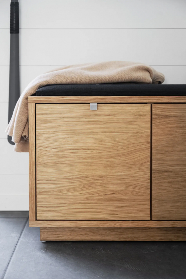 Bänk 'Confetti' 70cm - Ek/Svart