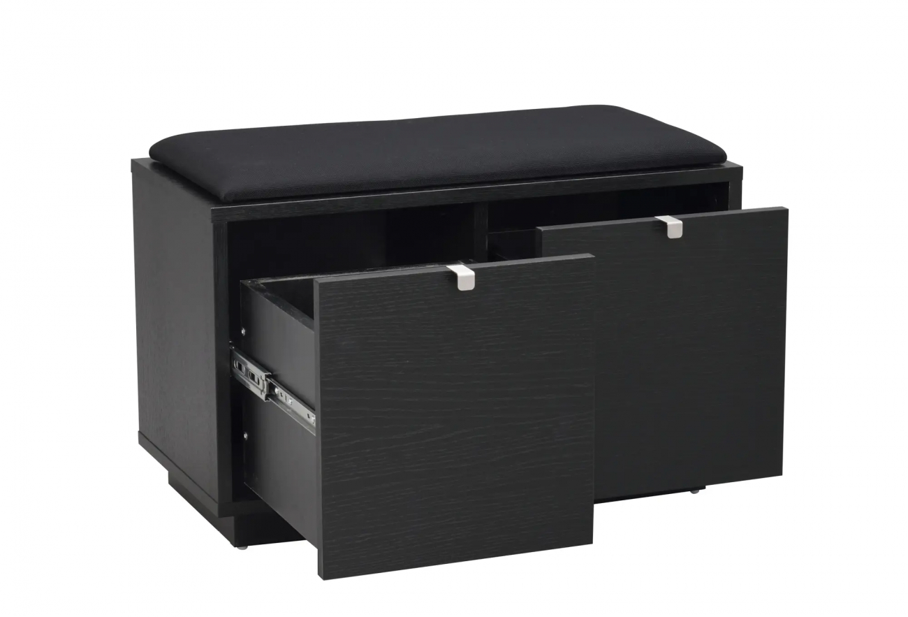 Bänk 'Confetti' 70cm - Svart