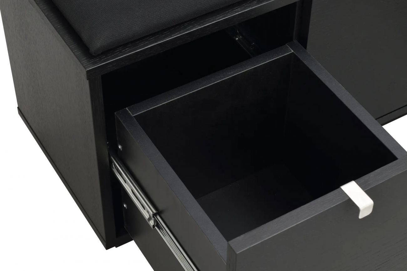 Bänk 'Confetti' 70cm - Svart