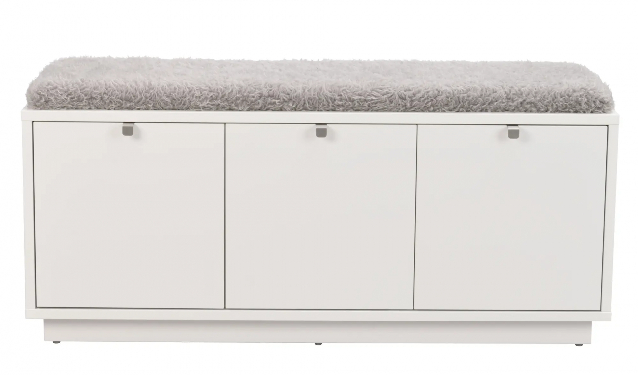 Bänk 'Confetti' 106cm - Vit