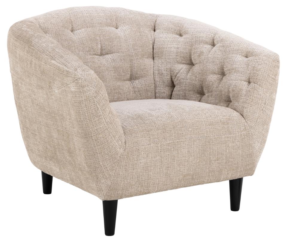 fåtölj 'ria' - ljus beige