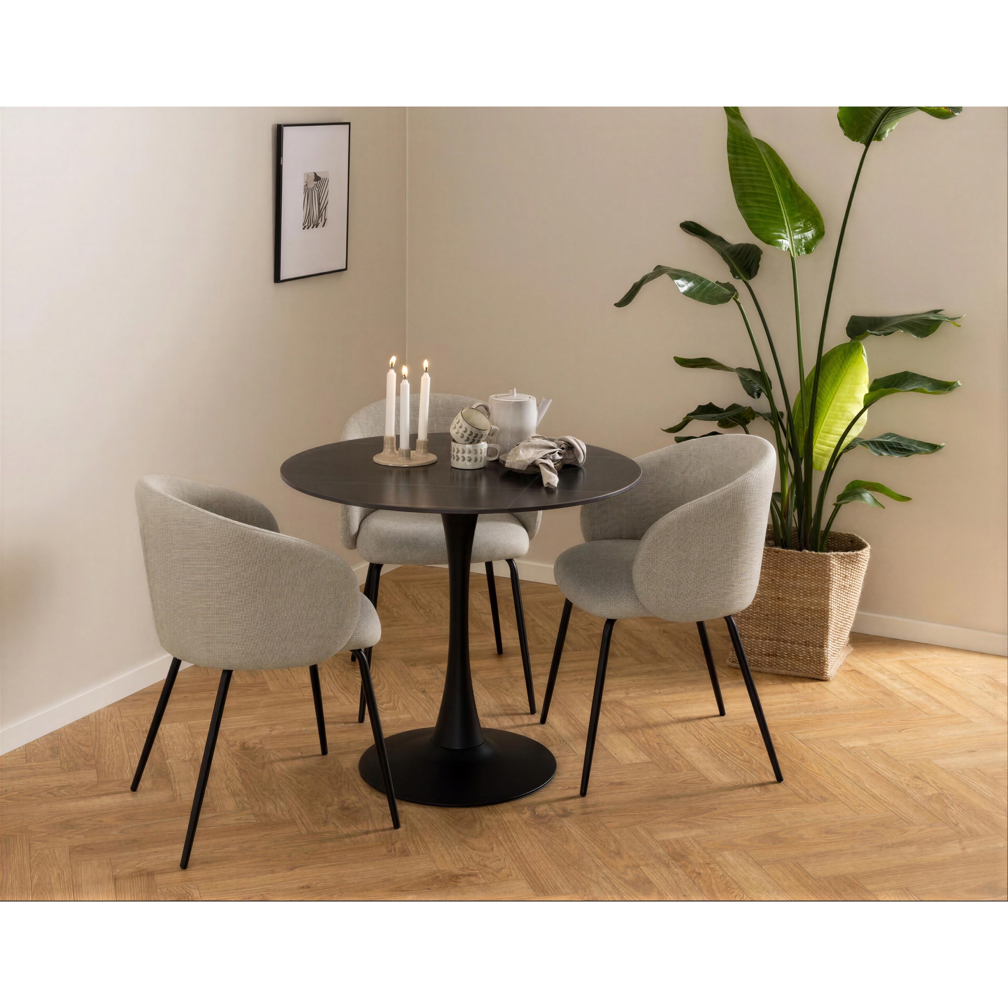 Stol 'Leksand' - Beige