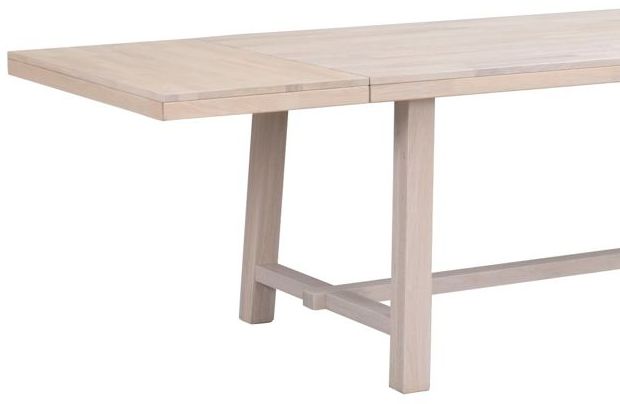 Matbord 'Brooklyn' 220x95cm - Vitpigmenterad