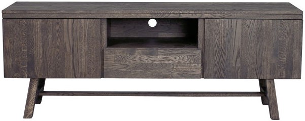 tv-bänk 'brooklyn' - mörkbrun