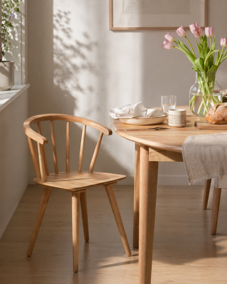 Stol 'Astrid' - Vitpigmenterad